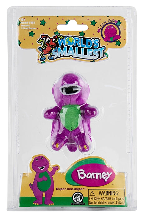 World's Smallest Barney - Miniature Purple Dinosaur Plush Toy