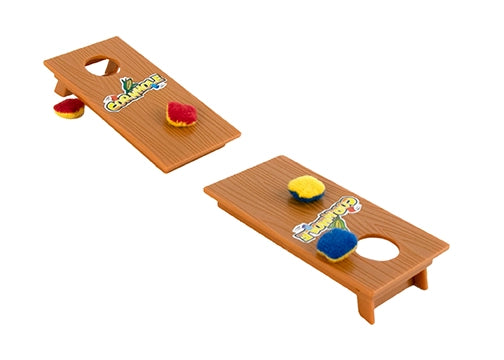 World's Smallest Cornhole Game - Miniature Desktop Bean Bag Toss