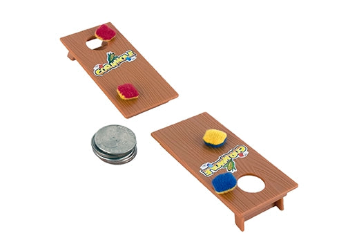 World's Smallest Cornhole Game - Miniature Desktop Bean Bag Toss