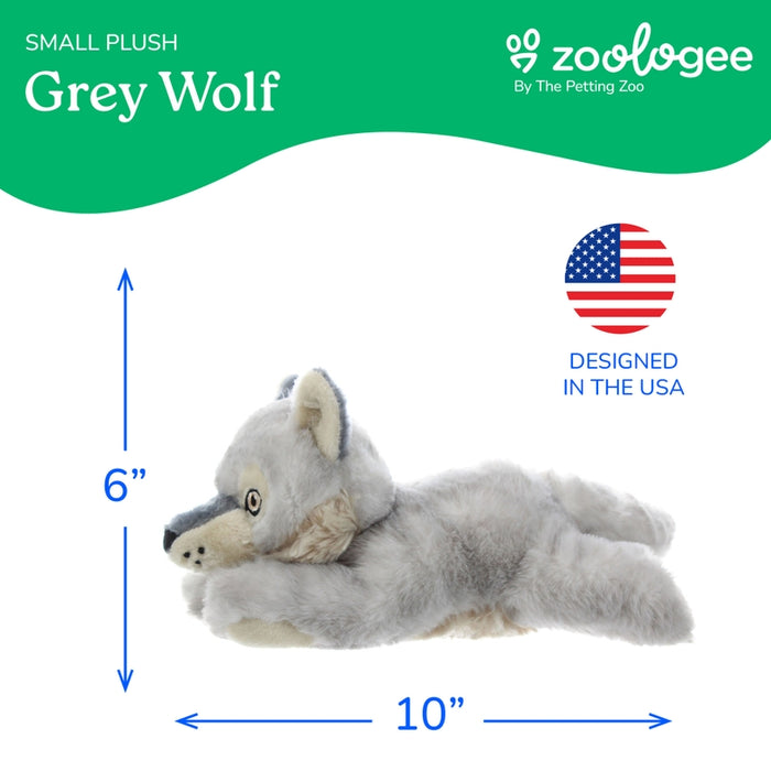 Earth Keeperz Grey Wolf 10" Recycled Plush
